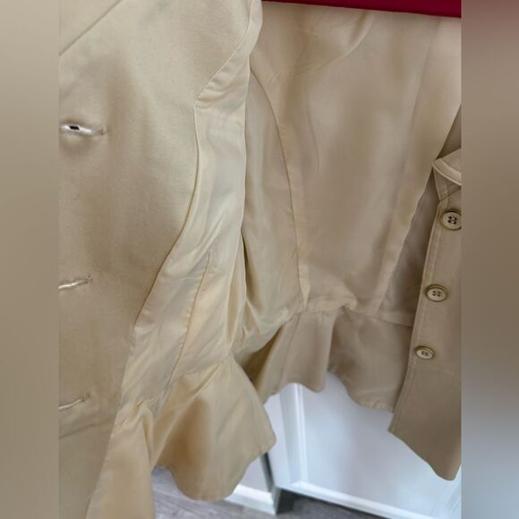 Arden B Women's Blazer Jacket Stretch Tan Cream Small Work Travel Office - Picture 4 of 7